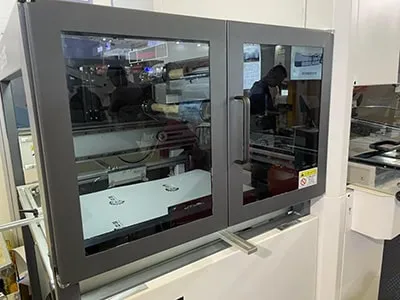 Protective covers for the feeding and stacking system